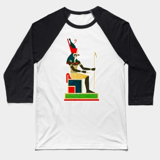 Horus Gods of Egypt colorful vintage drawing Baseball T-Shirt